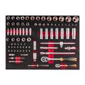 FIXMAN Classic Line 7-Drawer Roller Cabinet with 133-Piece Mechanics Tool Set